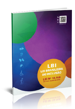 Capa da Publicação em azul com logo da Organização das Nações Unidadas circundada por ícones de pessoas com deficiência e título embaixo.