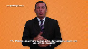 Podem os empregados com deficiência ficar em um setor isolado?