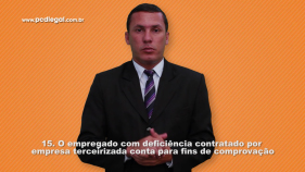 O empregado com deficiência contratado por empresa terceirizada conta para fins de comprovação de preenchimento da cota da tomadora?