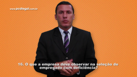 O que a empresa deve observar na seleção de empregado com deficiência?